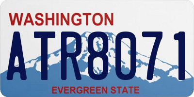 WA license plate ATR8071