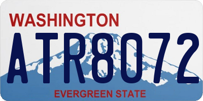 WA license plate ATR8072