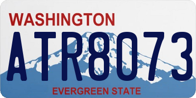WA license plate ATR8073