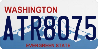 WA license plate ATR8075