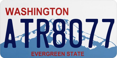 WA license plate ATR8077