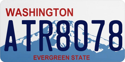 WA license plate ATR8078