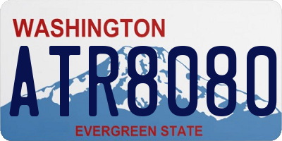 WA license plate ATR8080