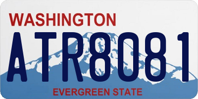 WA license plate ATR8081