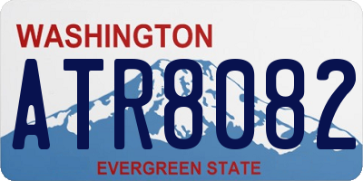 WA license plate ATR8082
