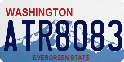 WA license plate ATR8083