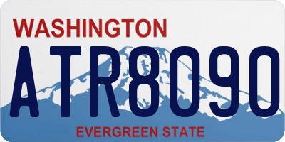 WA license plate ATR8090