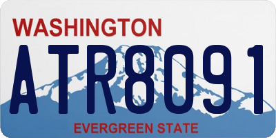 WA license plate ATR8091
