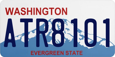 WA license plate ATR8101