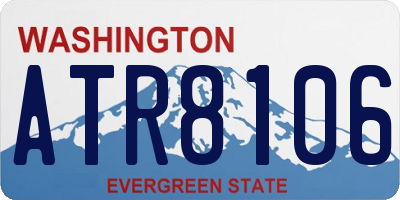 WA license plate ATR8106