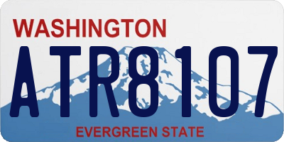 WA license plate ATR8107