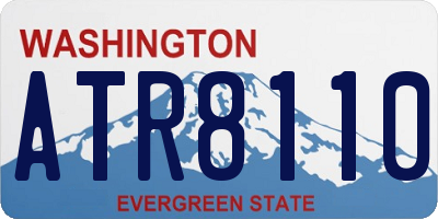 WA license plate ATR8110