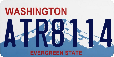 WA license plate ATR8114