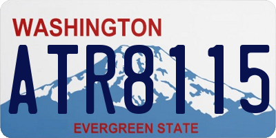 WA license plate ATR8115