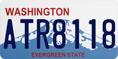 WA license plate ATR8118