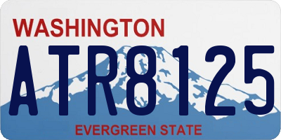 WA license plate ATR8125
