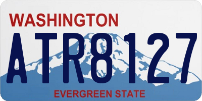 WA license plate ATR8127