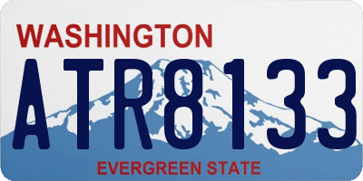 WA license plate ATR8133