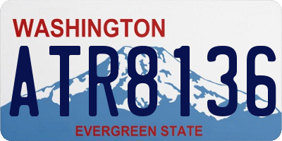 WA license plate ATR8136