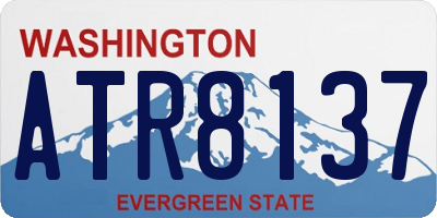 WA license plate ATR8137