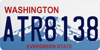WA license plate ATR8138