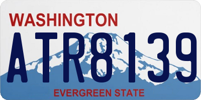 WA license plate ATR8139