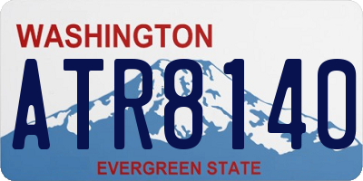 WA license plate ATR8140