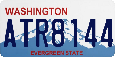 WA license plate ATR8144