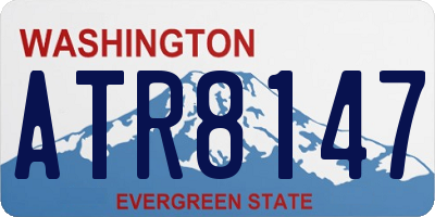WA license plate ATR8147