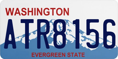 WA license plate ATR8156