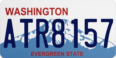 WA license plate ATR8157