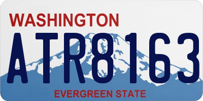 WA license plate ATR8163