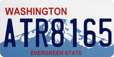 WA license plate ATR8165