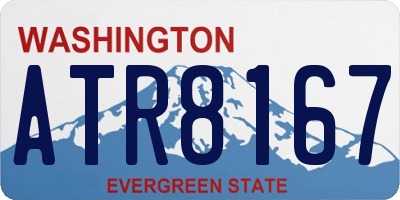 WA license plate ATR8167