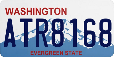 WA license plate ATR8168