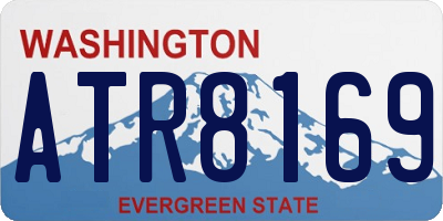 WA license plate ATR8169