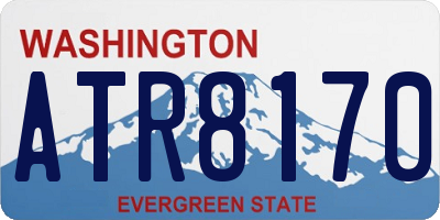 WA license plate ATR8170