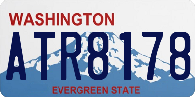 WA license plate ATR8178