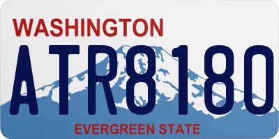 WA license plate ATR8180