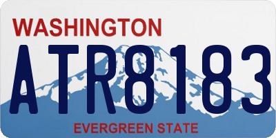 WA license plate ATR8183