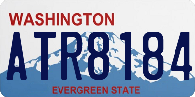 WA license plate ATR8184