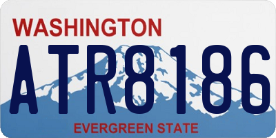 WA license plate ATR8186