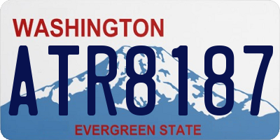 WA license plate ATR8187