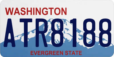 WA license plate ATR8188