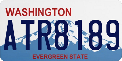 WA license plate ATR8189
