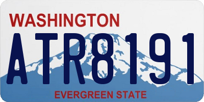 WA license plate ATR8191