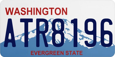WA license plate ATR8196