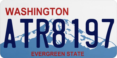 WA license plate ATR8197