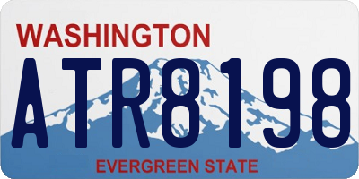 WA license plate ATR8198