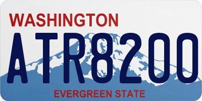 WA license plate ATR8200